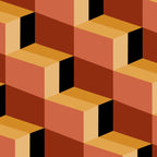 Cuboid Geometric Abstract Shapes Pattern VII Coffee Mug Gallery Image 2