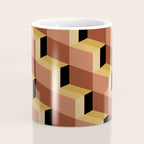 Cuboid Geometric Abstract Shapes Pattern VII Coffee Mug Gallery Image 4