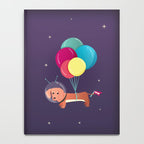 Galaxy Dog with balloons Notebook Gallery Image 4