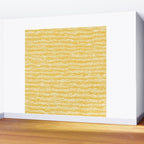 Mud Cloth Stitch Stripes Boho Yellow and White Wall Mural Gallery Image 2