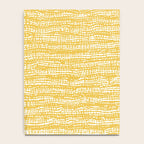 Mud Cloth Stitch Stripes Boho Yellow and White Notebook Gallery Image 4
