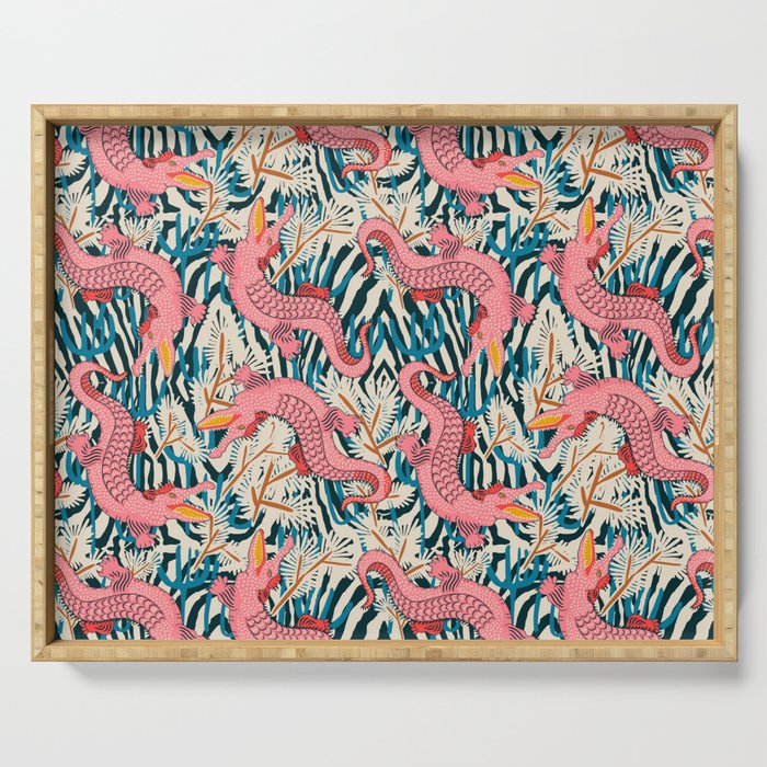 BAZAAR COSMICA GATOR Serving Tray Gallery Image 1