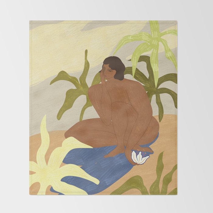 Au Naturel  Throw Blanket Gallery Image 2