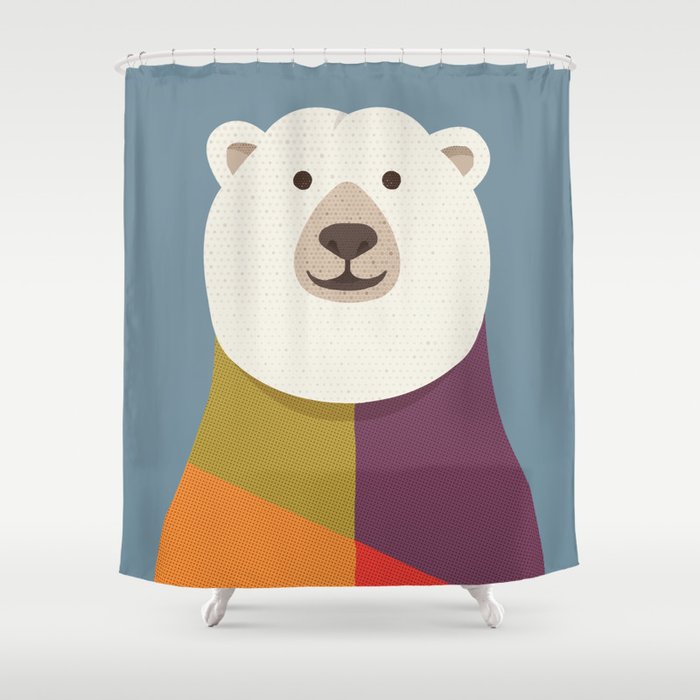 Polar Bear Shower Curtain Gallery Image 1