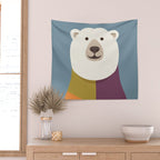 Polar Bear Wall Tapestry Gallery Image 2