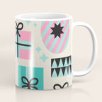 Retro Geometric Christmas gift Pattern 2 Coffee Mug Gallery Image 1