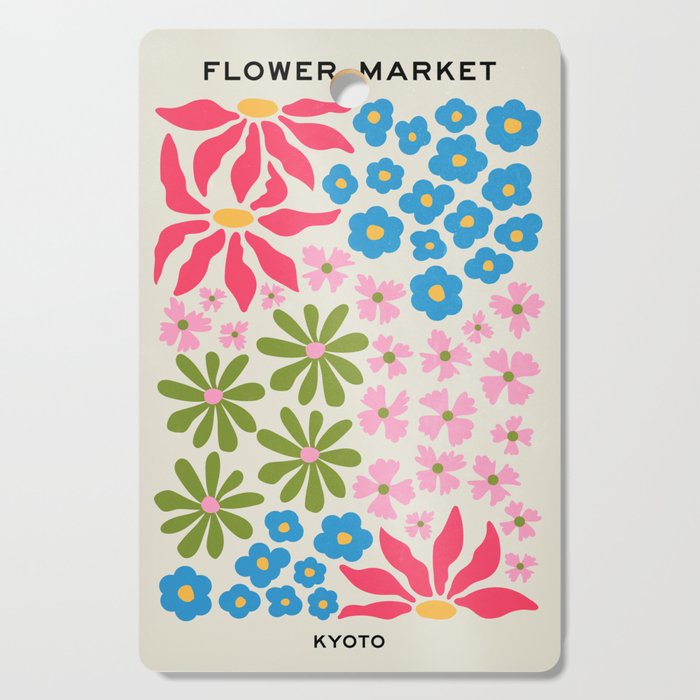 Flower Market 02: Kyoto Cutting Board Gallery Image 1