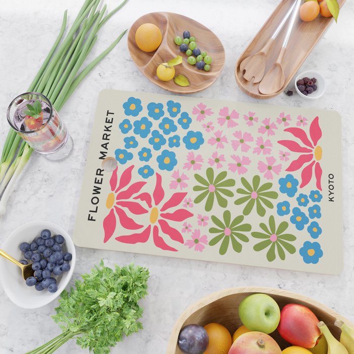Flower Market 02: Kyoto Cutting Board Gallery Image 2