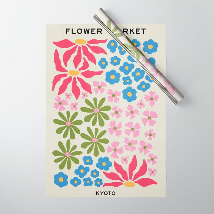 Flower Market 02: Kyoto Wrapping Paper Gallery Image 1