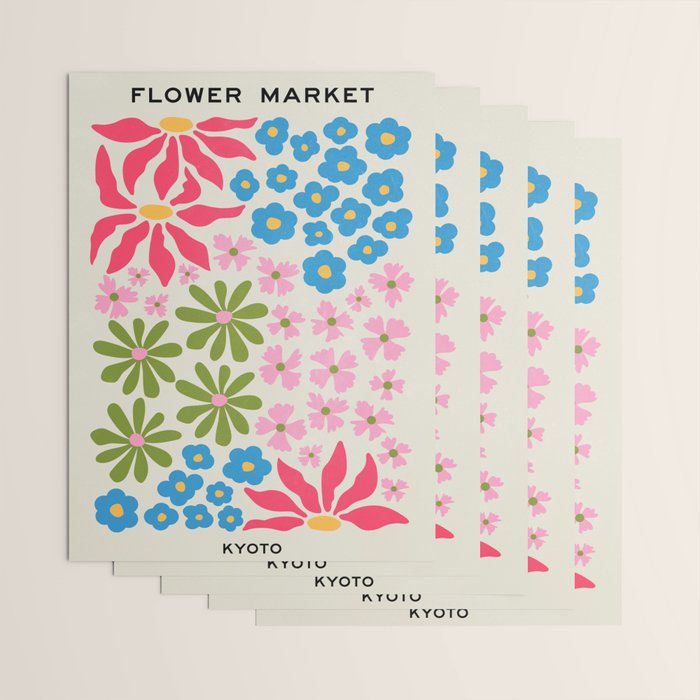 Flower Market 02: Kyoto Wrapping Paper Gallery Image 3