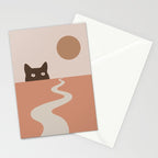 Cat Landscape 16 Stationery Card Gallery Image 2