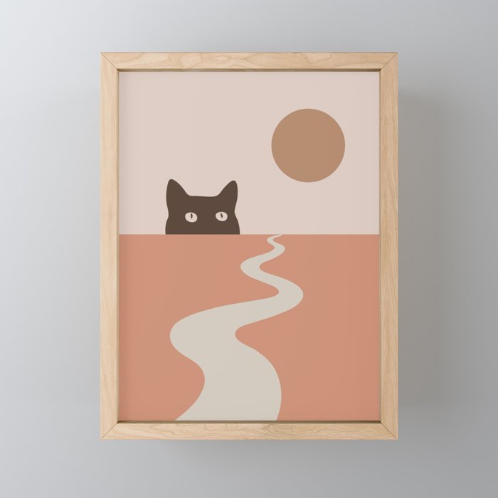 Cat Landscape 16 Mini Art Print Gallery Image 1