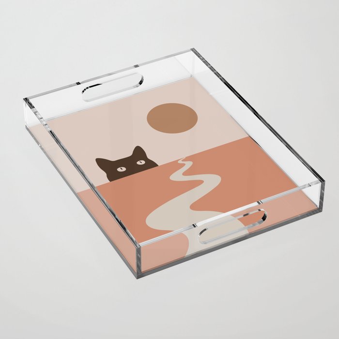 Cat Landscape 16 Acrylic Tray Gallery Image 1