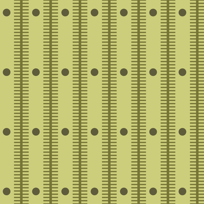 Stripes With Lines and Dots pattern sage and green Coffee Mug Gallery Image 2
