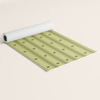 Stripes With Lines and Dots pattern sage and green Yoga Mat Gallery Image 2