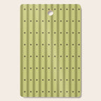 Stripes With Lines and Dots pattern sage and green Cutting Board Gallery Image 1