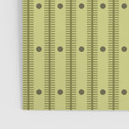 Stripes With Lines and Dots pattern sage and green Poster Gallery Image 3
