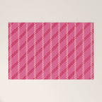 Playful Pink Plaid Welcome Mat Gallery Image 1