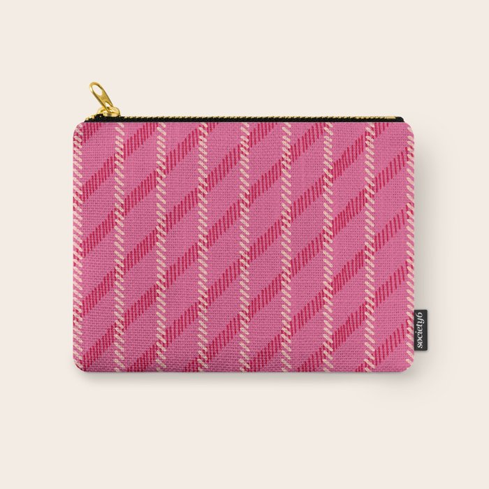 Playful Pink Plaid Carry All Pouch Gallery Image 1