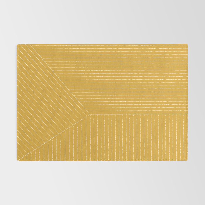Lines (Mustard Yellow) Rug Gallery Image 2