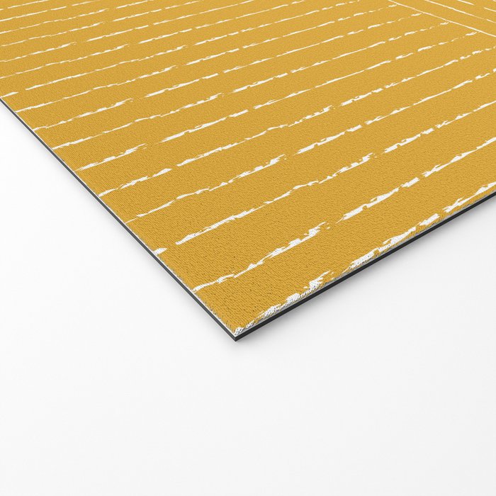 Lines (Mustard Yellow) Welcome Mat Gallery Image 2