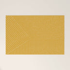 Lines (Mustard Yellow) Welcome Mat Gallery Image 1