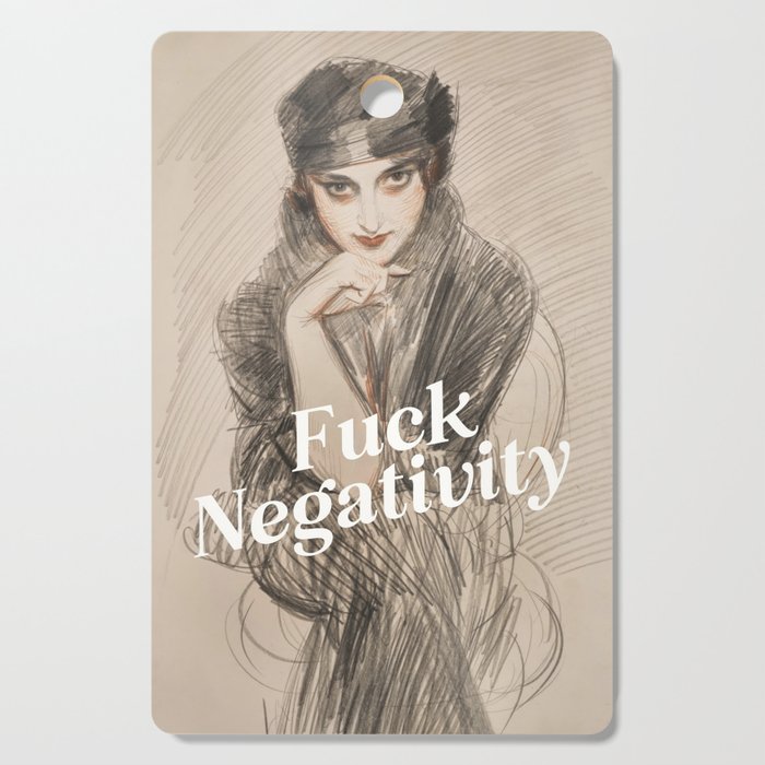 Fuck Negativity Cutting Board Gallery Image 1