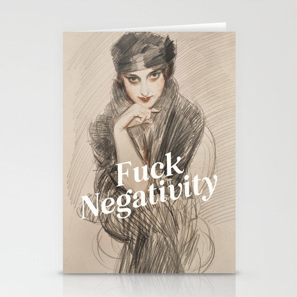 Fuck Negativity Stationery Card Gallery Image 2