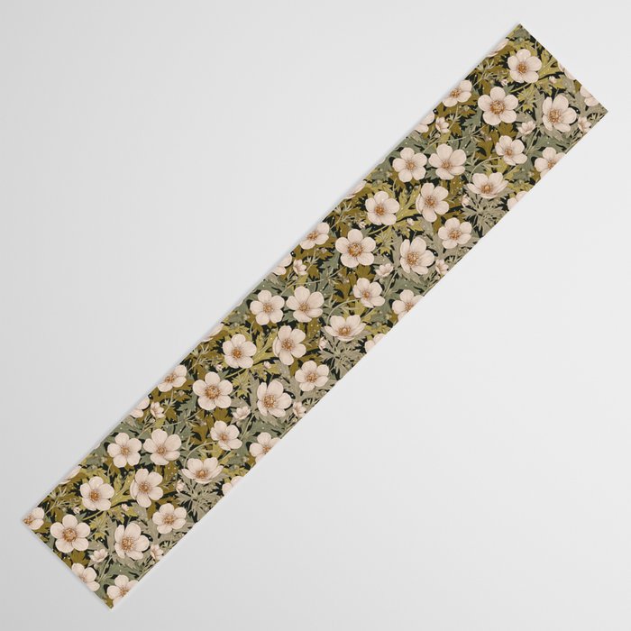 Floral Meadow In Spring Green Table Runner Gallery Image 3