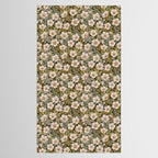Floral Meadow In Spring Green Tablecloth Gallery Image 2
