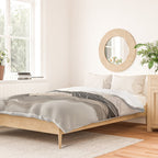 Japanese mountains, minimal ink print Duvet Cover Gallery Image 2