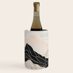 Japanese mountains, minimal ink print Wine Chiller Gallery Image 1