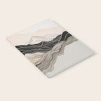 Japanese mountains, minimal ink print Notebook Gallery Image 2