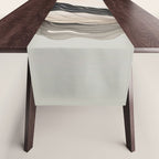 Japanese mountains, minimal ink print Table Runner Gallery Image 1