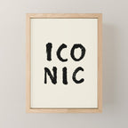 Iconic - Typography Mini Art Print Gallery Image 1