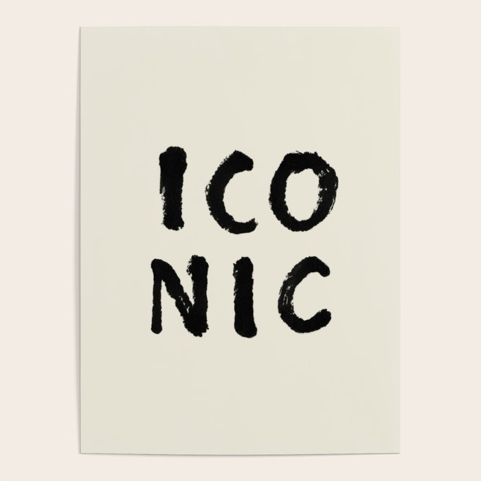 Iconic - Typography Poster Gallery Image 1
