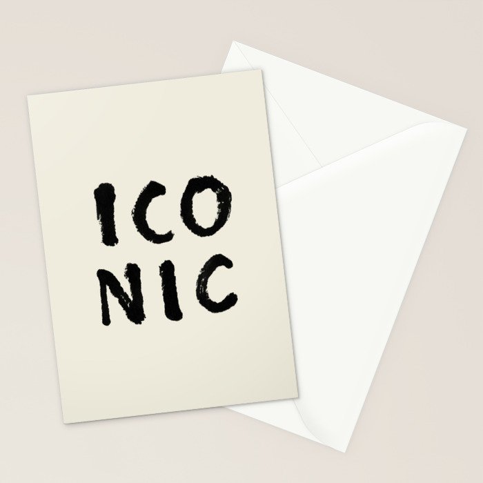 Iconic - Typography Stationery Card Gallery Image 2