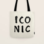 Iconic - Typography Tote Bag Gallery Image 1