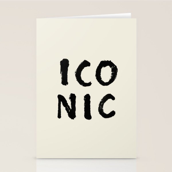 Iconic - Typography Stationery Card Gallery Image 2