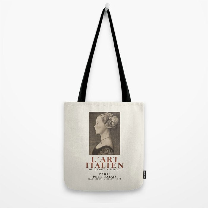  1935 French Art Exhibition Poster - Italian Art from Cimabue to Tiepolo Tote Bag Gallery Image 2