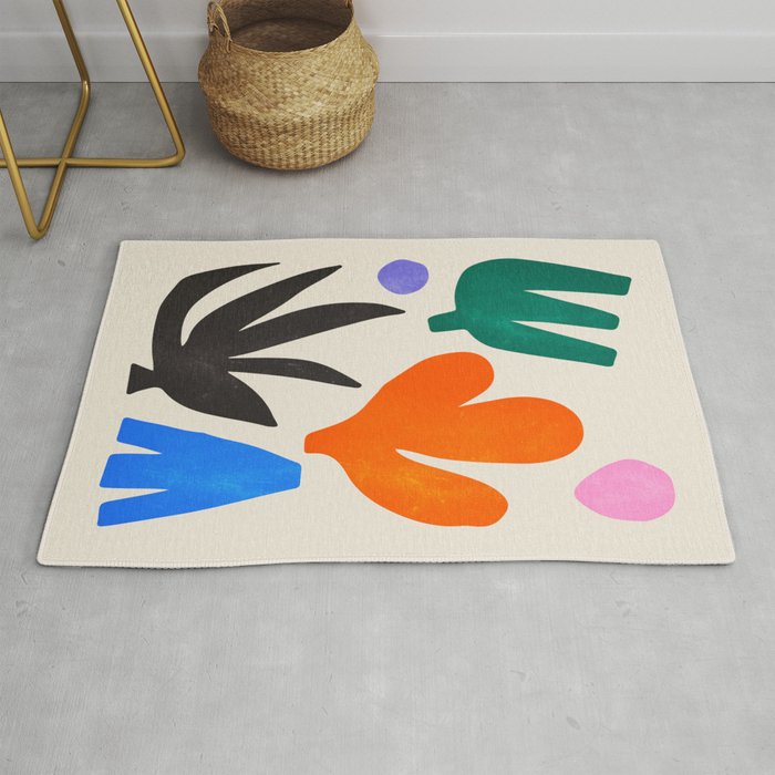 Paper Garden: Matisse Cutouts 01 Rug Gallery Image 1