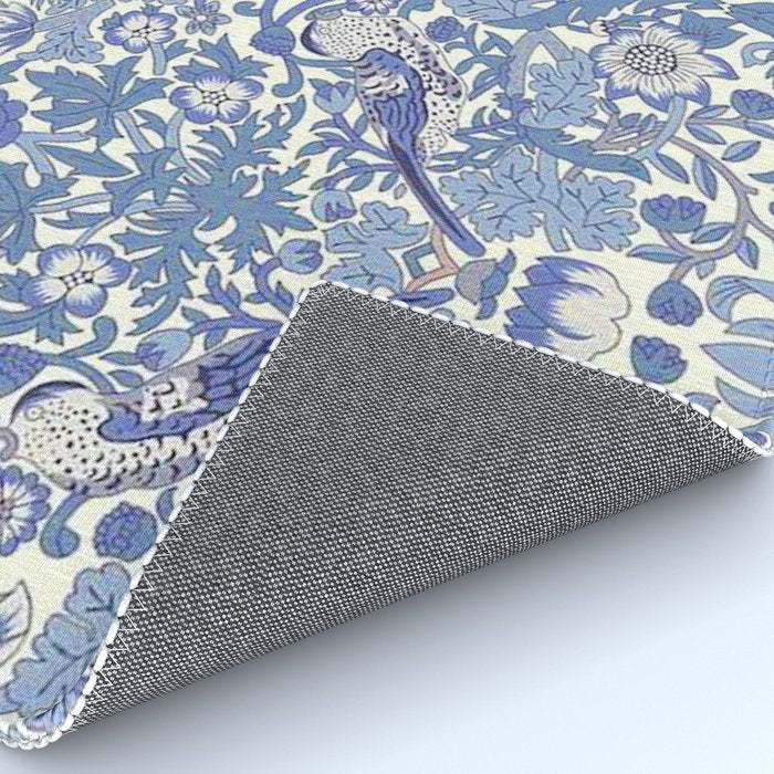 William Morris Strawberry Thief Powder Blue & Red Rug Gallery Image 4