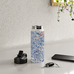 William Morris Strawberry Thief Powder Blue & Red Water Bottle Gallery Image 4