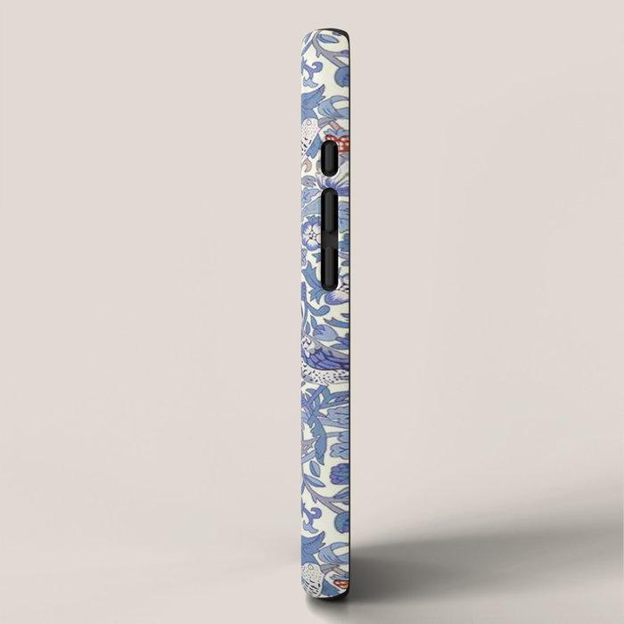 William Morris Strawberry Thief Powder Blue & Red iPhone Case Gallery Image 2