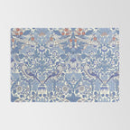 William Morris Strawberry Thief Powder Blue & Red Rug Gallery Image 2