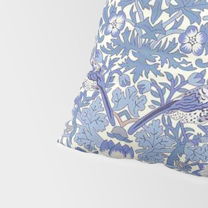 William Morris Strawberry Thief Powder Blue & Red Pillow Sham Gallery Image 4
