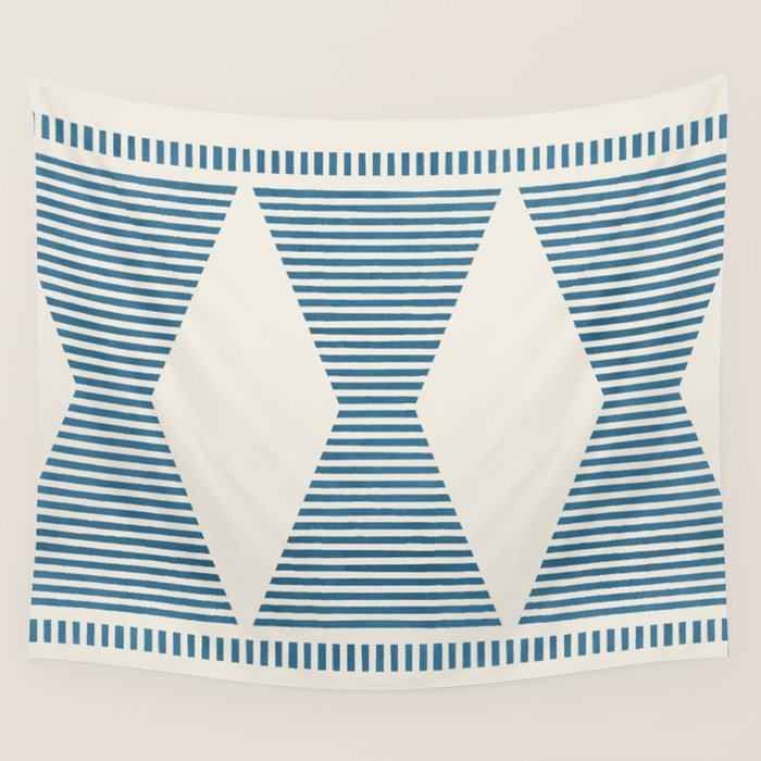 Southwestern Boho - Blue Wall Tapestry Gallery Image 1