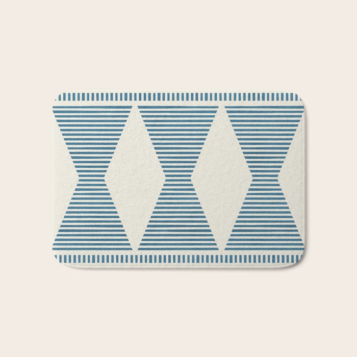 Southwestern Boho - Blue Bath Mat Gallery Image 1