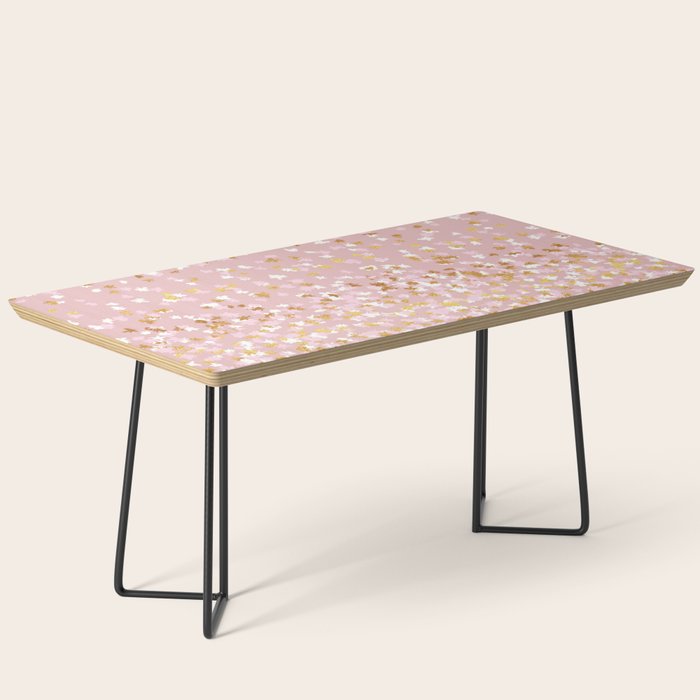 Floating Confetti - Pink Blush and Gold Coffee Table Gallery Image 1