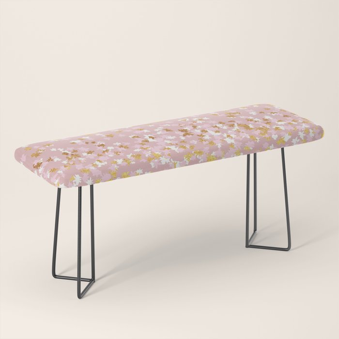 Floating Confetti - Pink Blush and Gold Bench Gallery Image 1